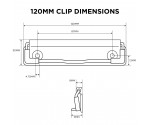 120 mm Green Clipboard Clip 